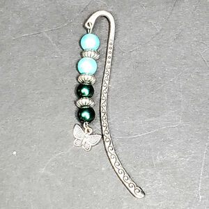 Handmade Beaded Butterfly Bookmark 3.5"
